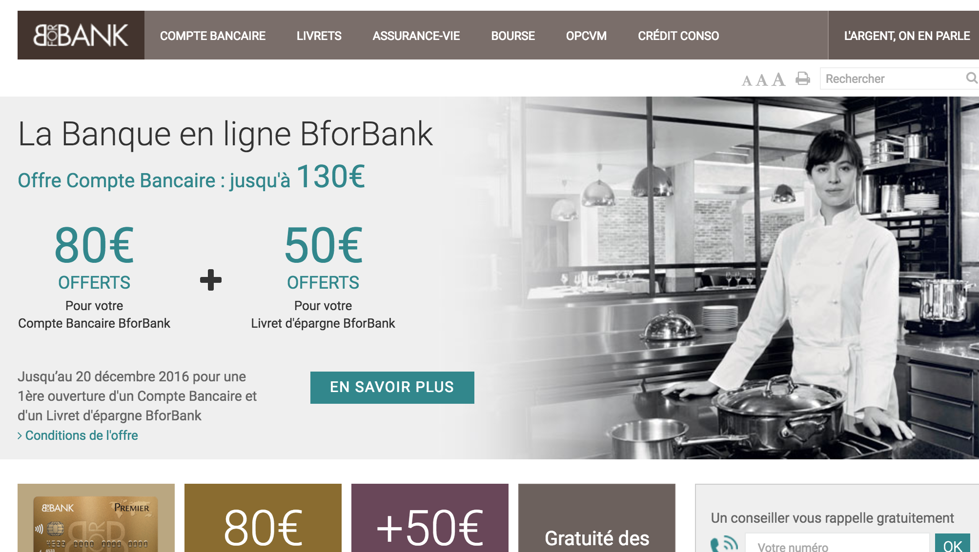 La prime de bienvenue BforBank passe de 120 à 130 euros