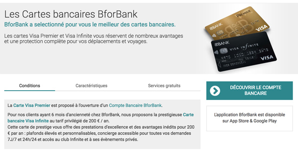 Carte bancaire BforBank